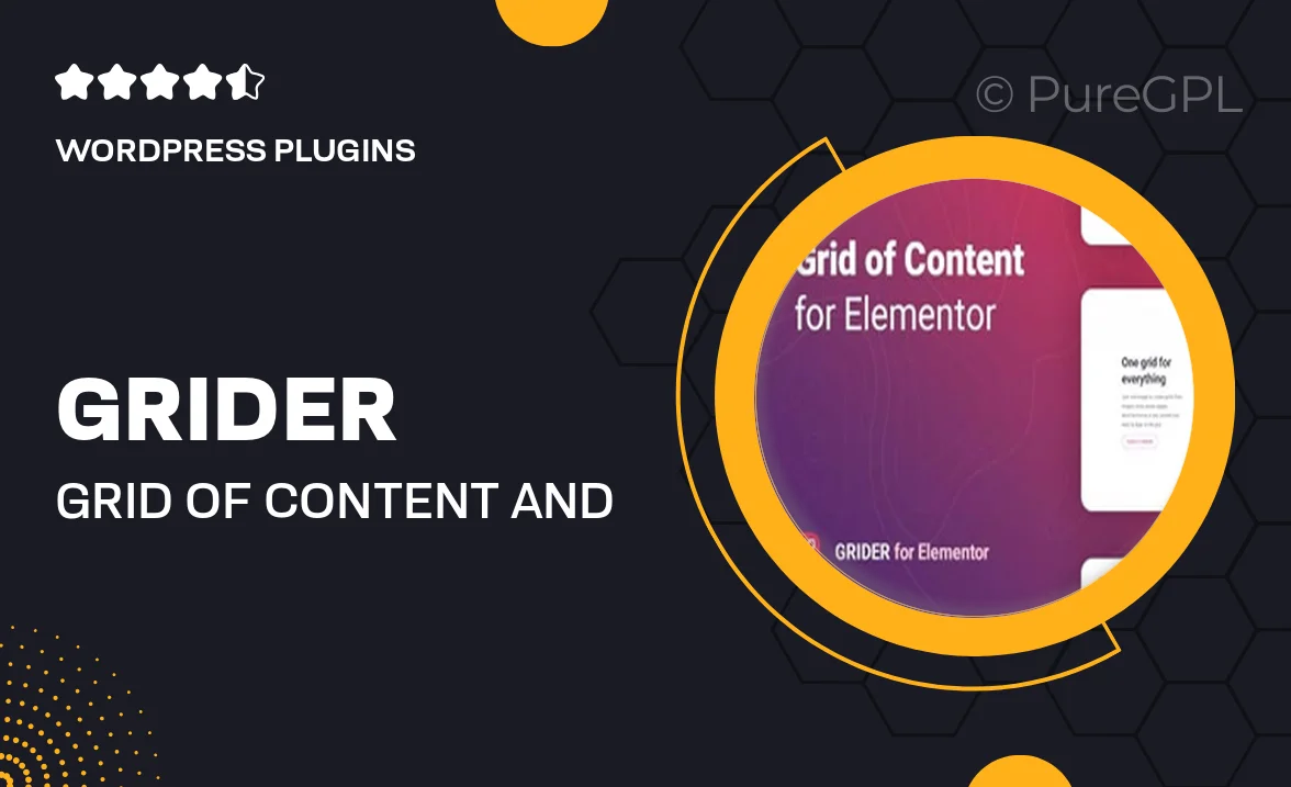 Grider – Grid of Content and Products for Elementor