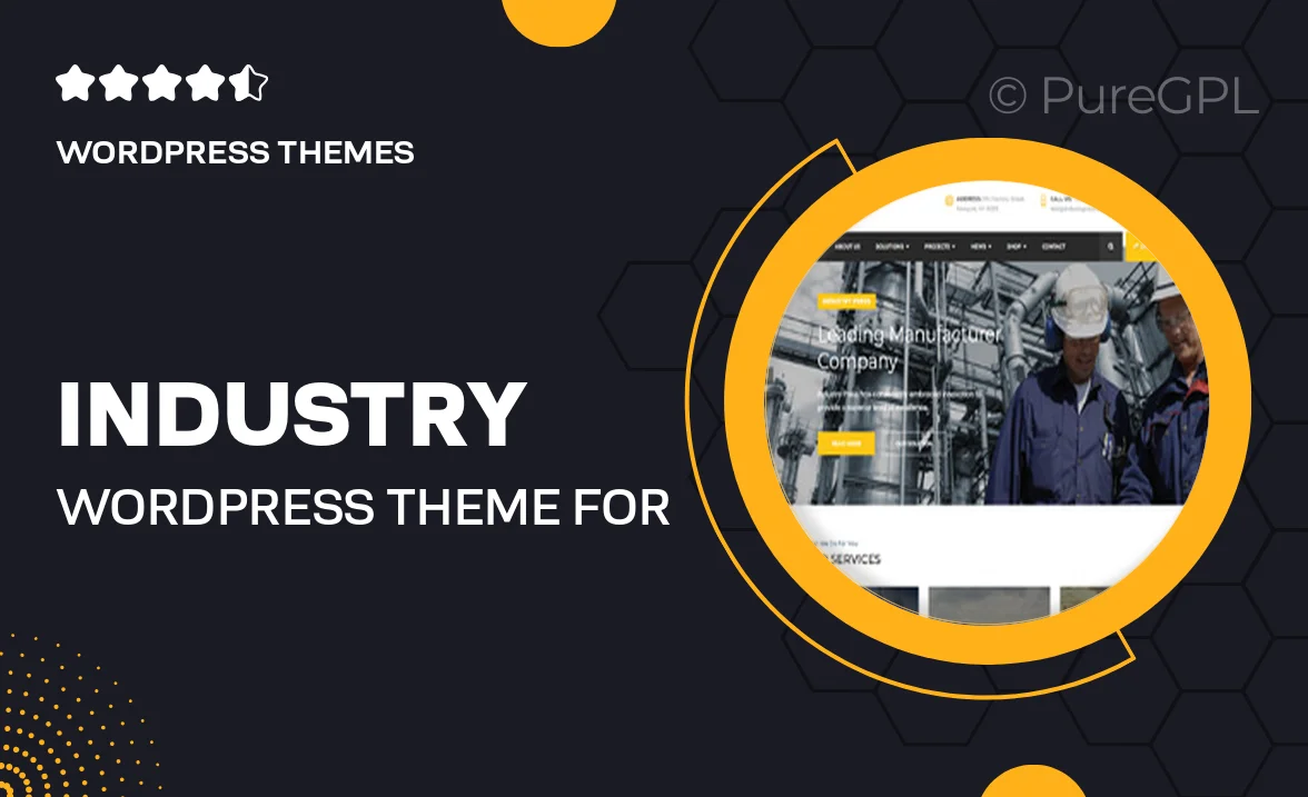 Industry – WordPress Theme for Factory and Industrial Business