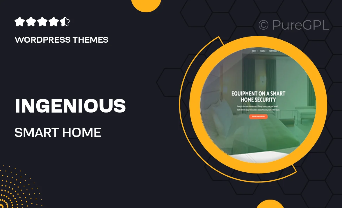 Ingenious – Smart Home Automation WordPress Theme