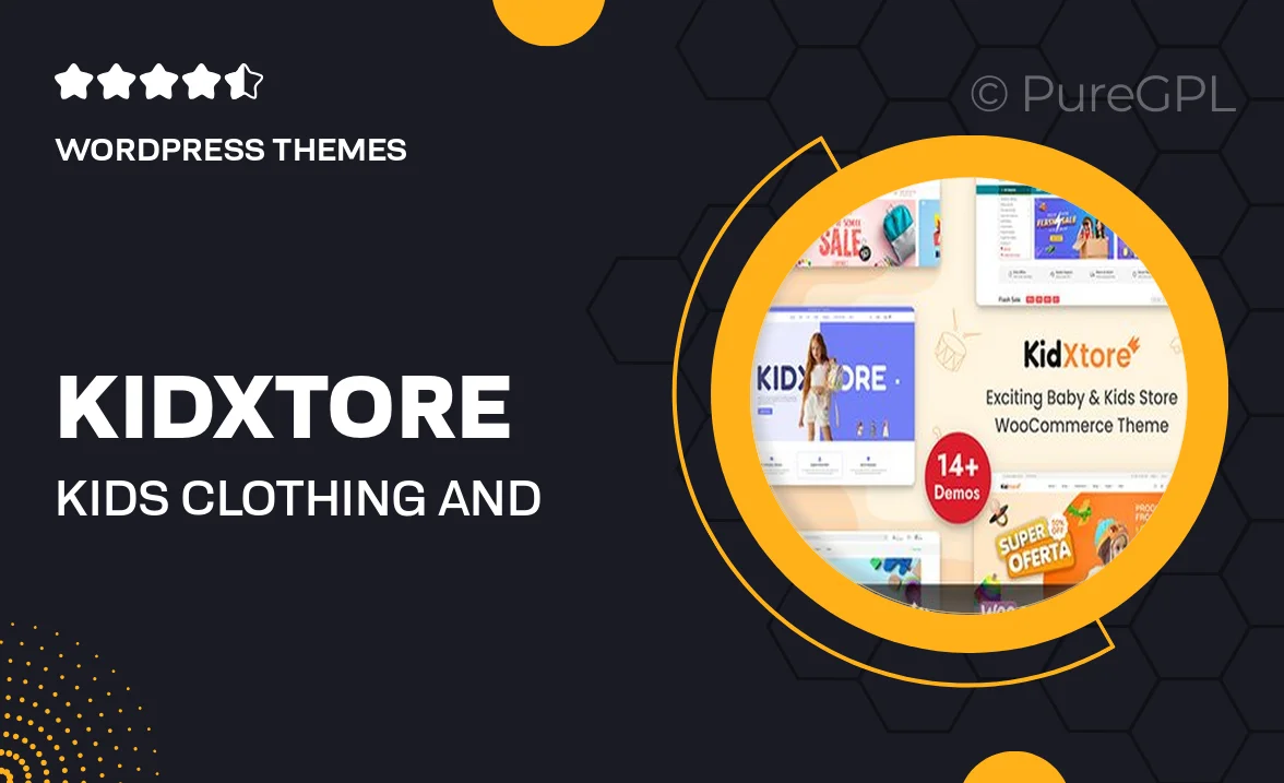 KidXtore – Kids Clothing and Toys Store Elementor WooCommerce WordPress Theme