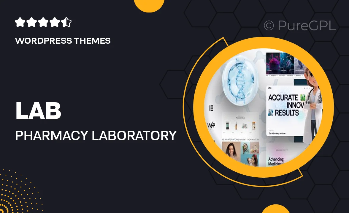 Lab – Pharmacy, Laboratory & Research WordPress Theme