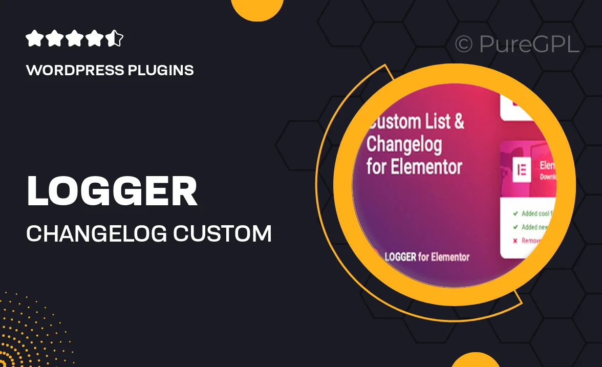 Logger – Changelog & Custom List for Elementor