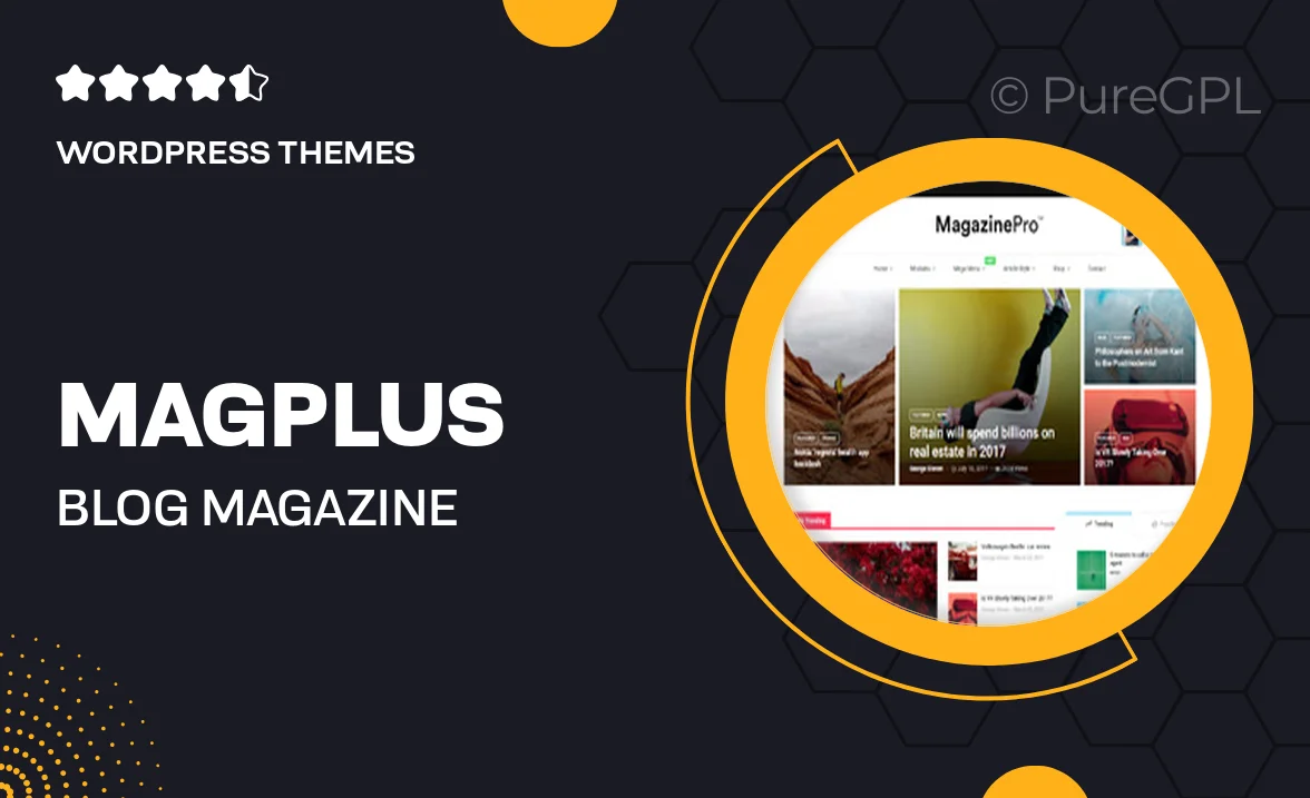 MagPlus – Blog, Magazine Elementor WordPress Theme