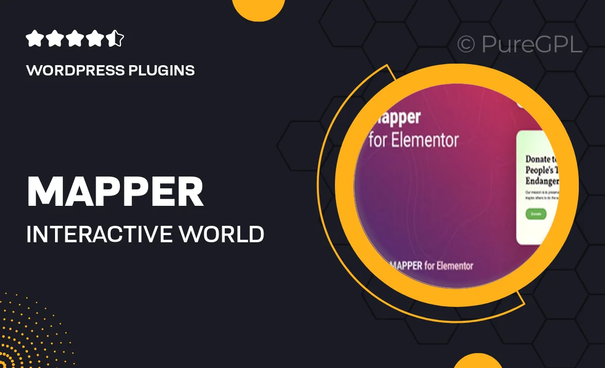 Mapper – Interactive World Map for Elementor