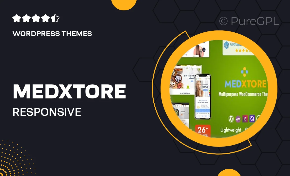 MedXtore – Responsive Multipurpose Elementor WooCommerce WordPress Theme