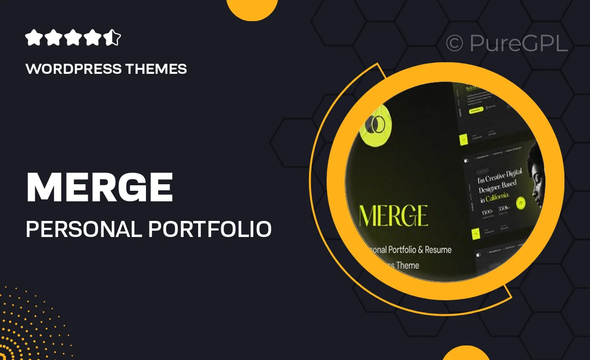 Merge – Personal Portfolio & Resume WordPress Theme