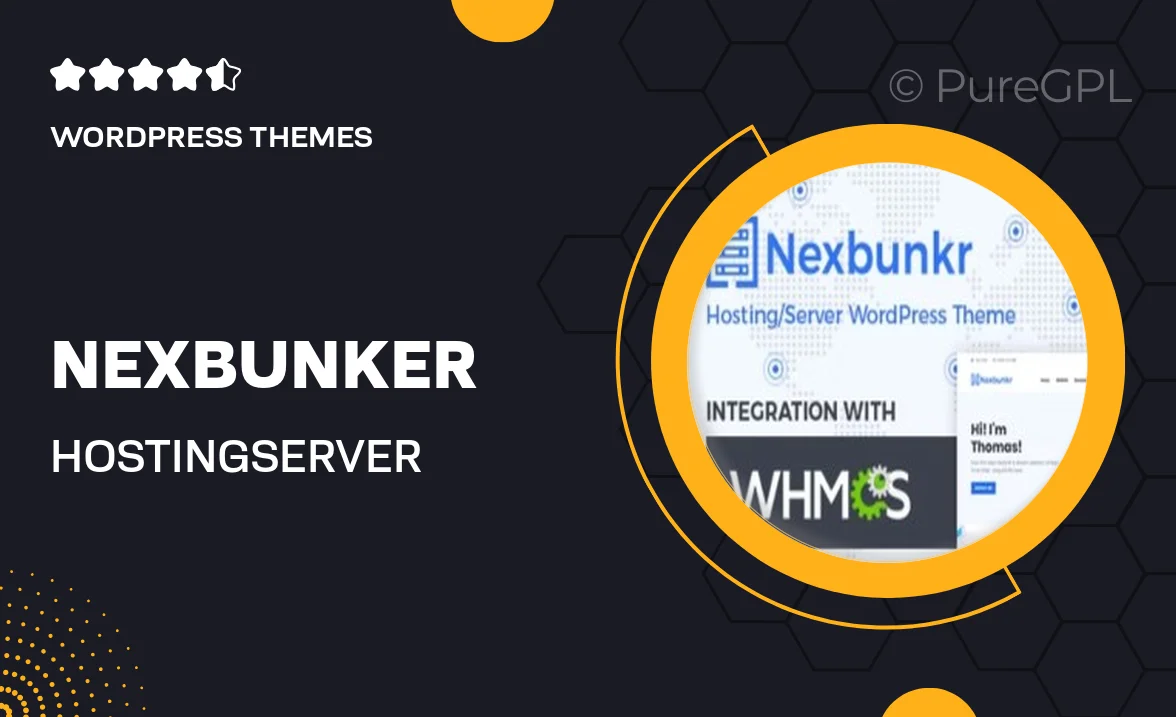 Nexbunker – Hosting/Server WordPress Theme + WHMCS