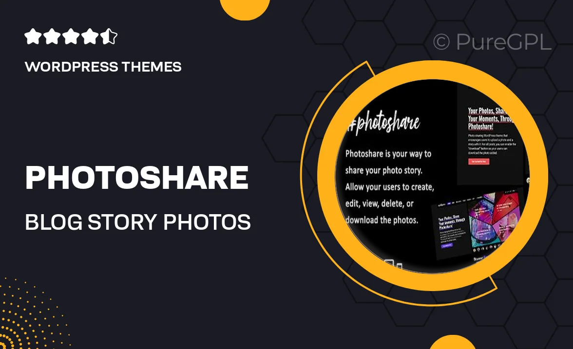 Photoshare – Blog Story & Photos Download WordPress Theme