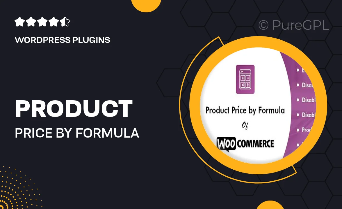 Product Price by Formula Pro for WooCommerce