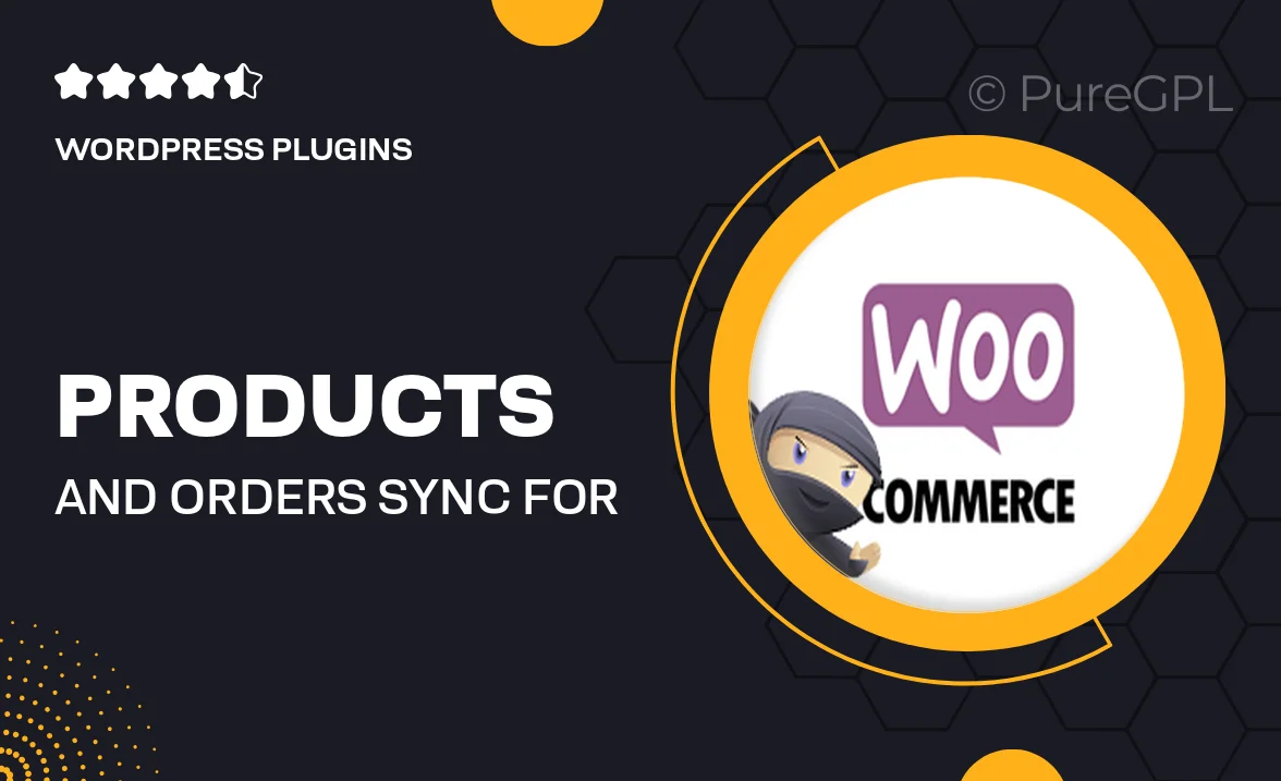 Products and Orders Sync for WooCommerce