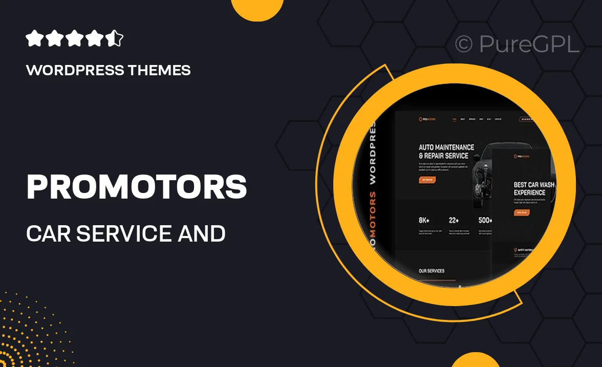 ProMotors – Car Service and Detailing WordPress Theme