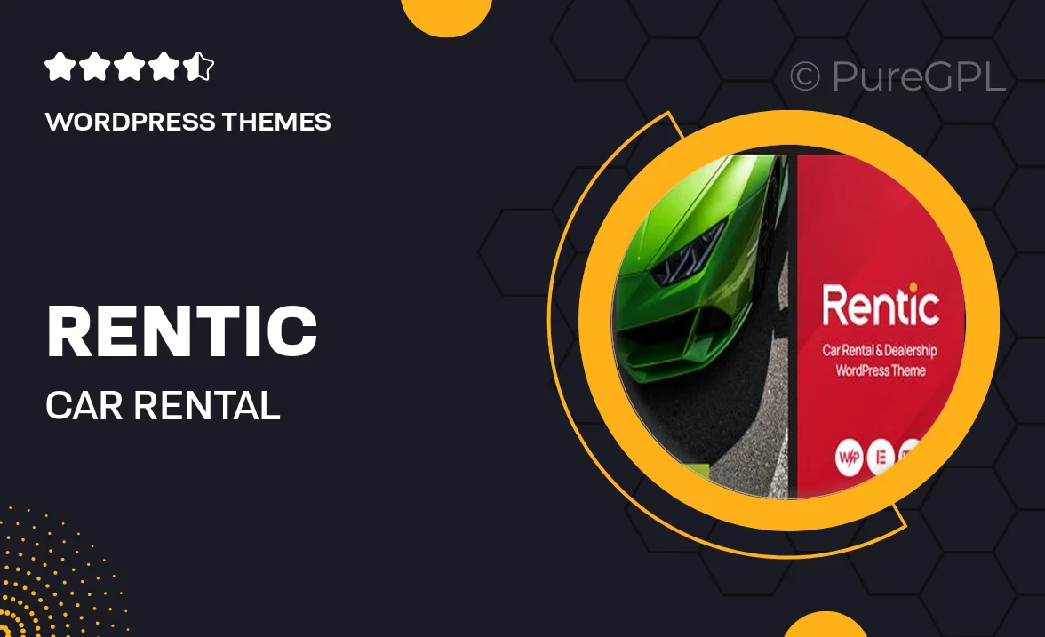 Rentic – Car Rental & Dealership WordPress Theme