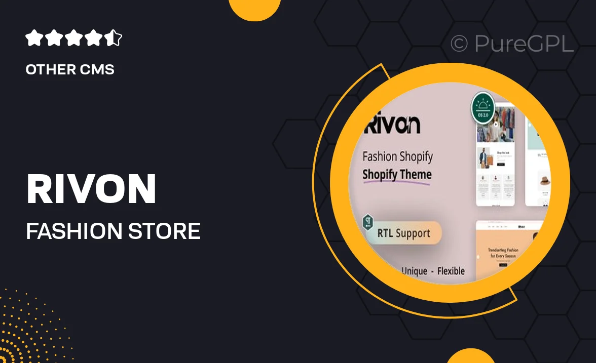 Rivon – Fashion Store Shopify Theme OS 2.0