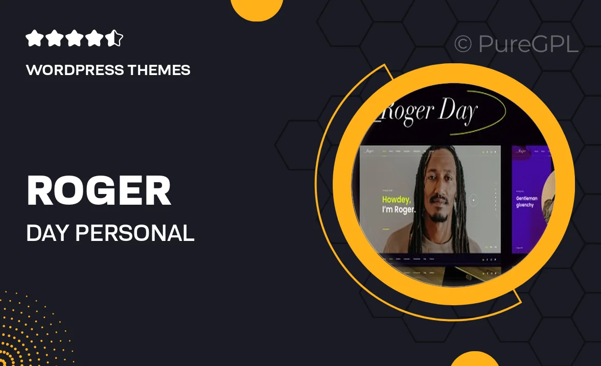 Roger Day. – Personal CV/Resume WordPress Theme