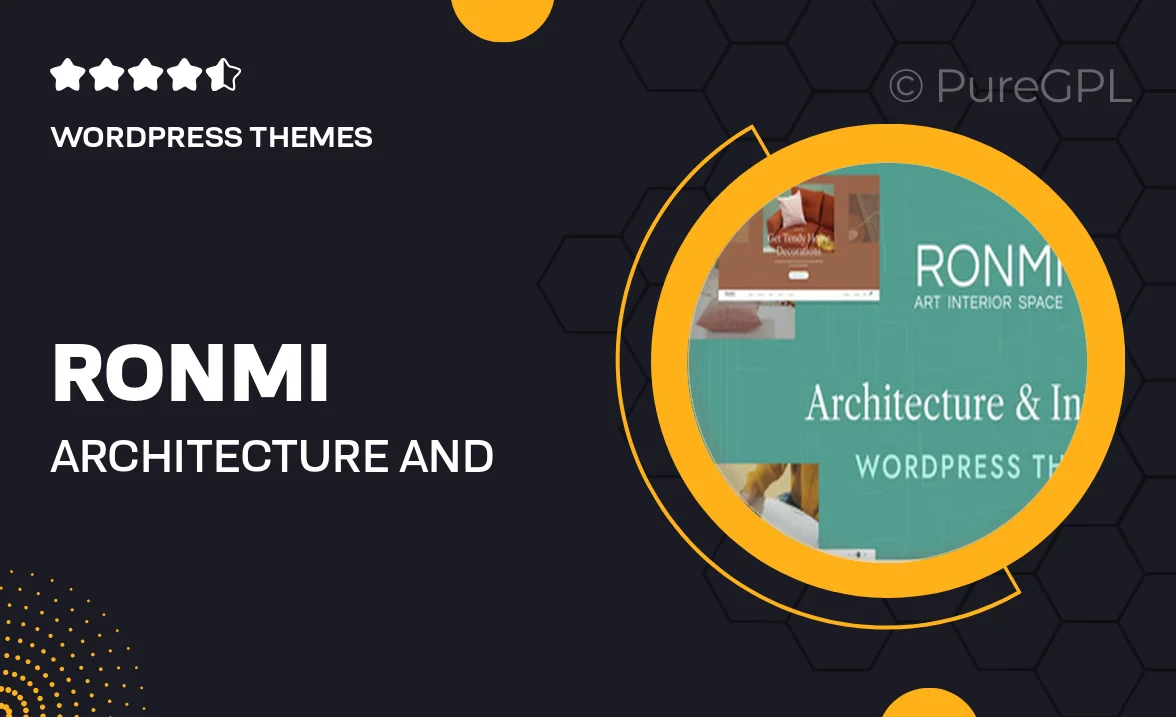 Ronmi – Architecture and Interior Design WordPress Theme