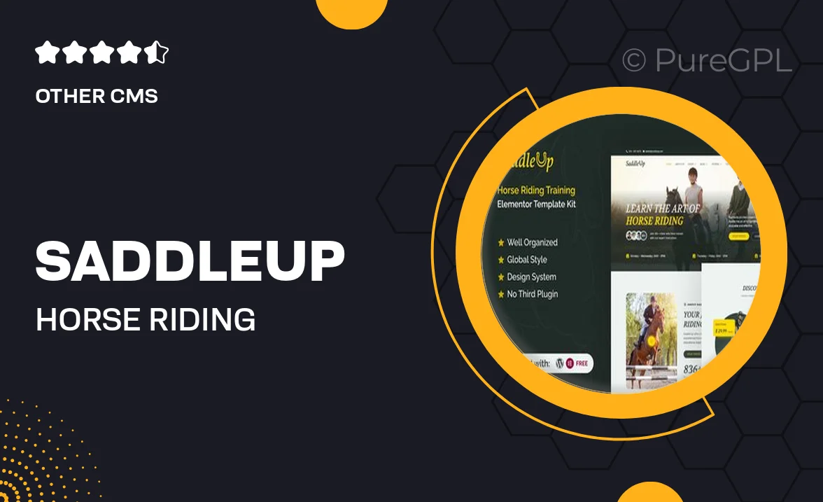 SaddleUp – Horse Riding Training Elementor Template Kit