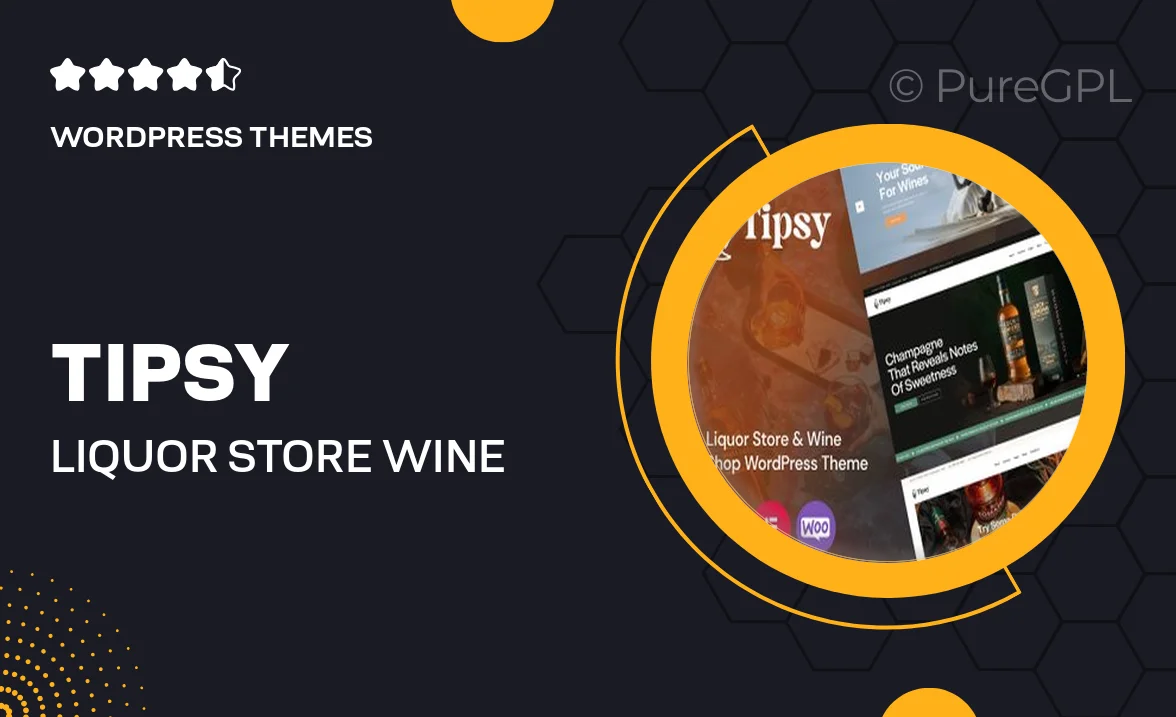 Tipsy – Liquor Store & Wine Shop WordPress Theme