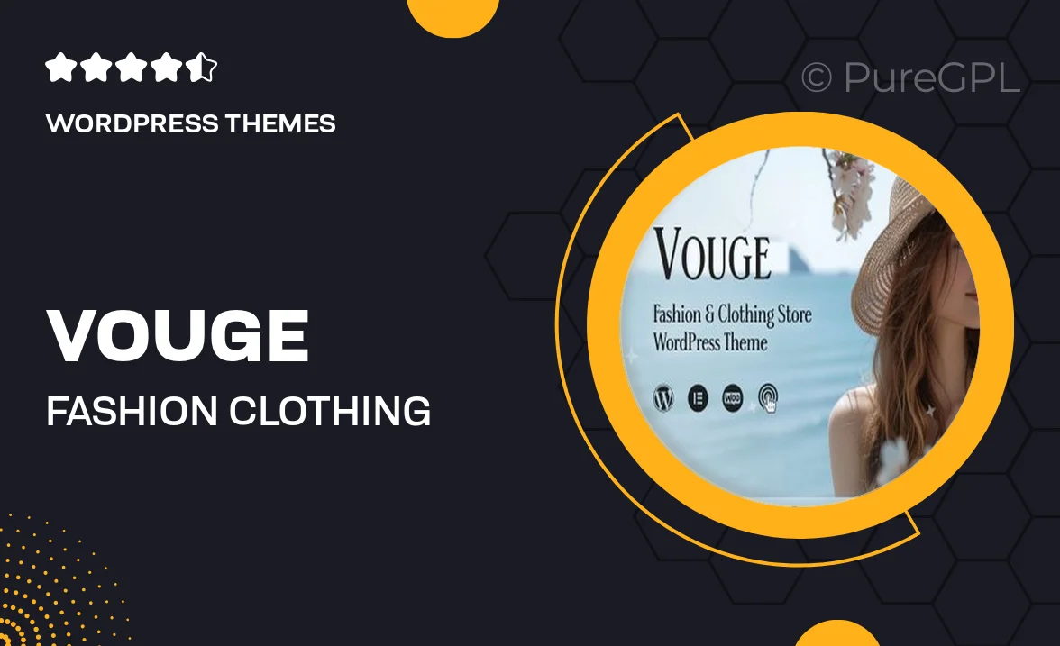 Vouge – Fashion Clothing WordPress Theme