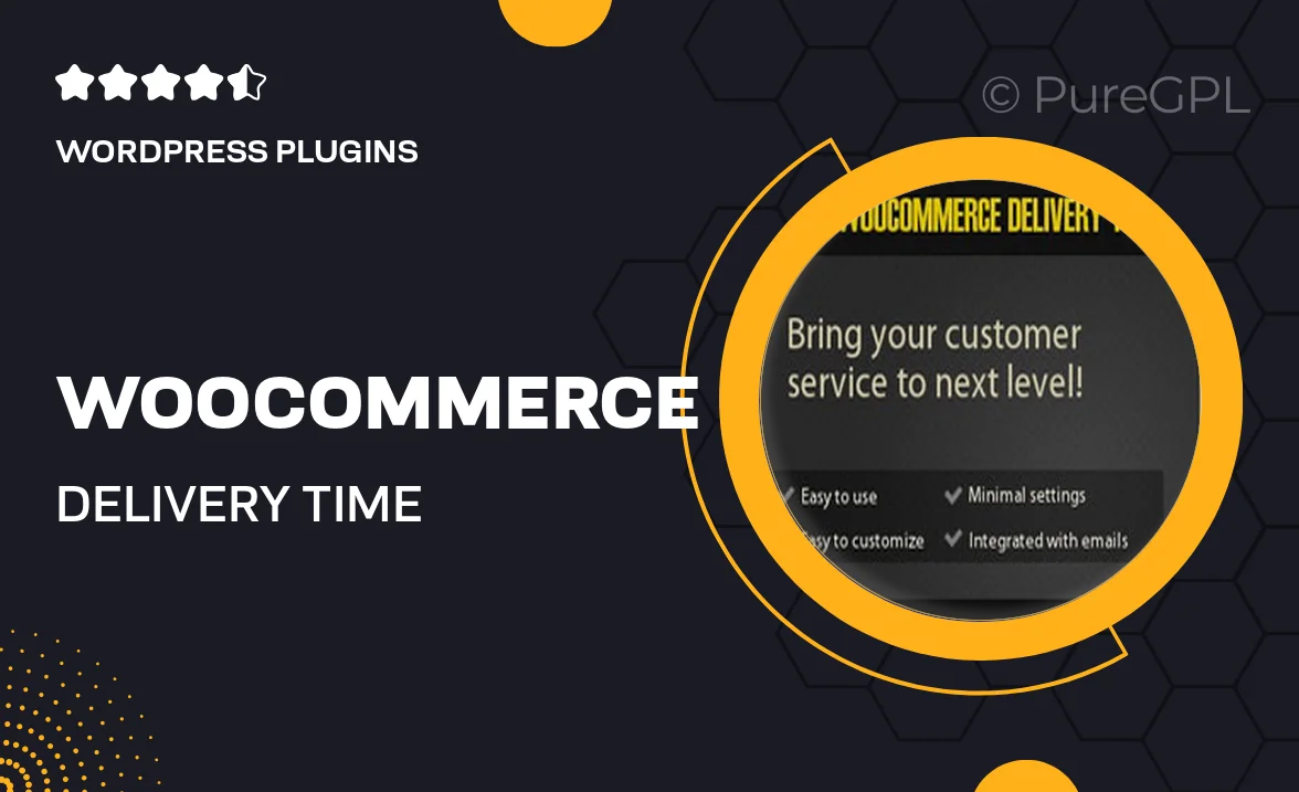 WooCommerce Delivery Time Picker for Shipping