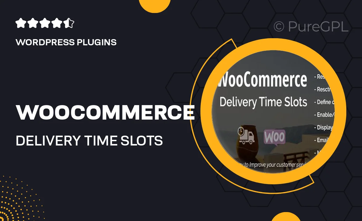 WooCommerce Delivery Time Slots