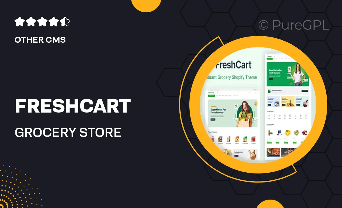 Freshcart – Grocery Store Shopify Theme