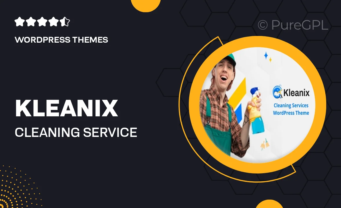 Kleanix – Cleaning Service WordPress Theme