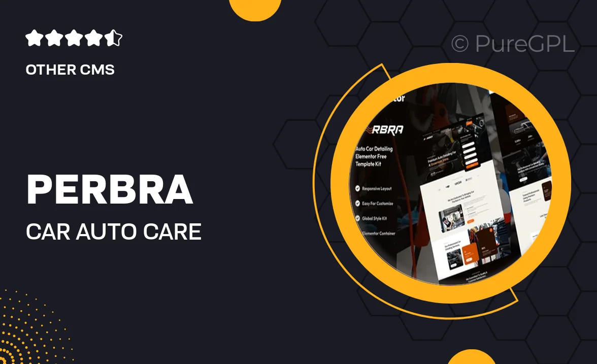 Perbra – Car Auto Care & Detailing Elementor Template Kit