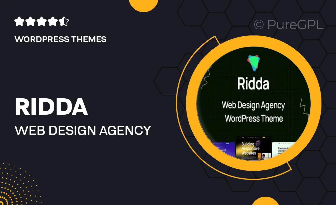 Ridda – Web Design Agency WordPress Theme