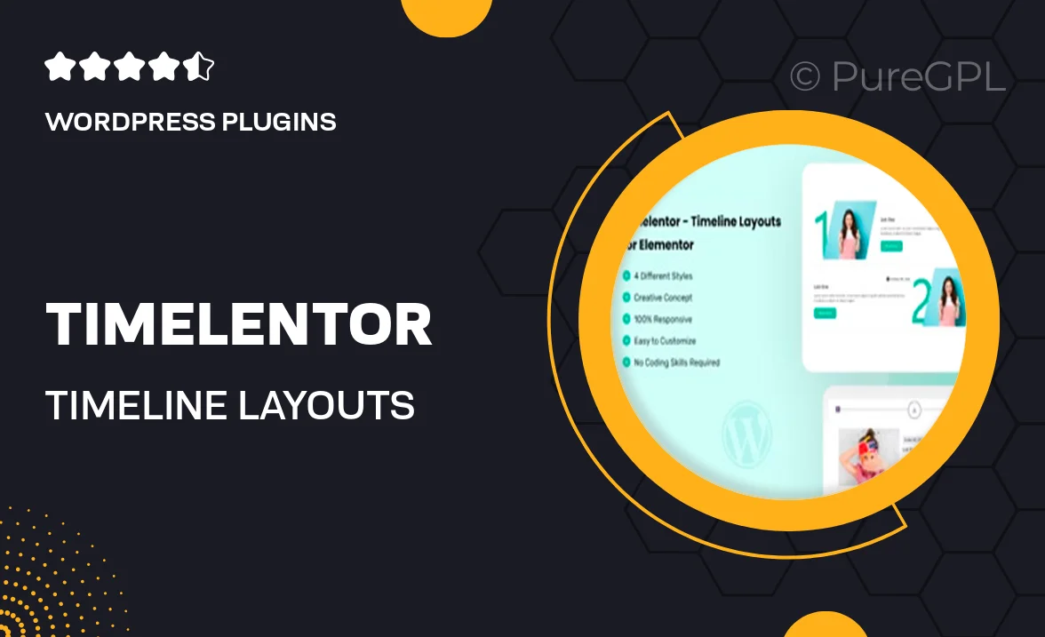 Timelentor – Timeline Layouts for Elementor