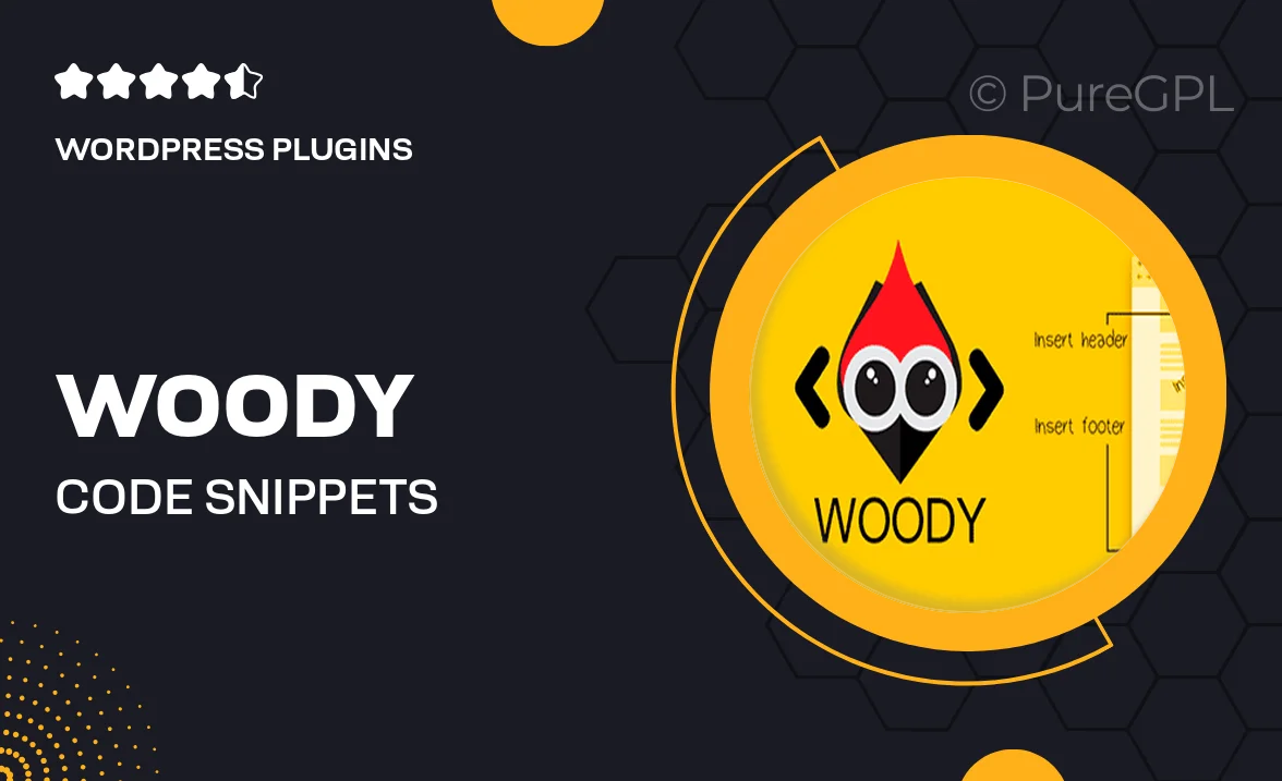 Woody Code Snippets Premium