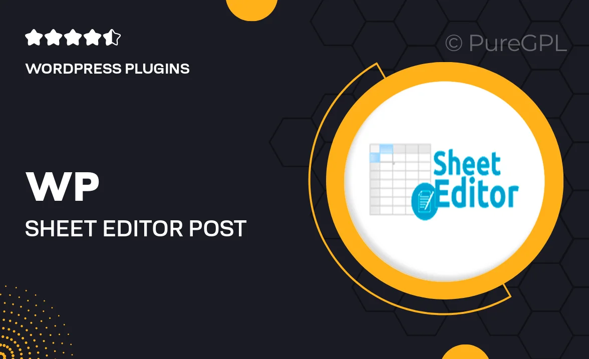 WP Sheet Editor | Post Types