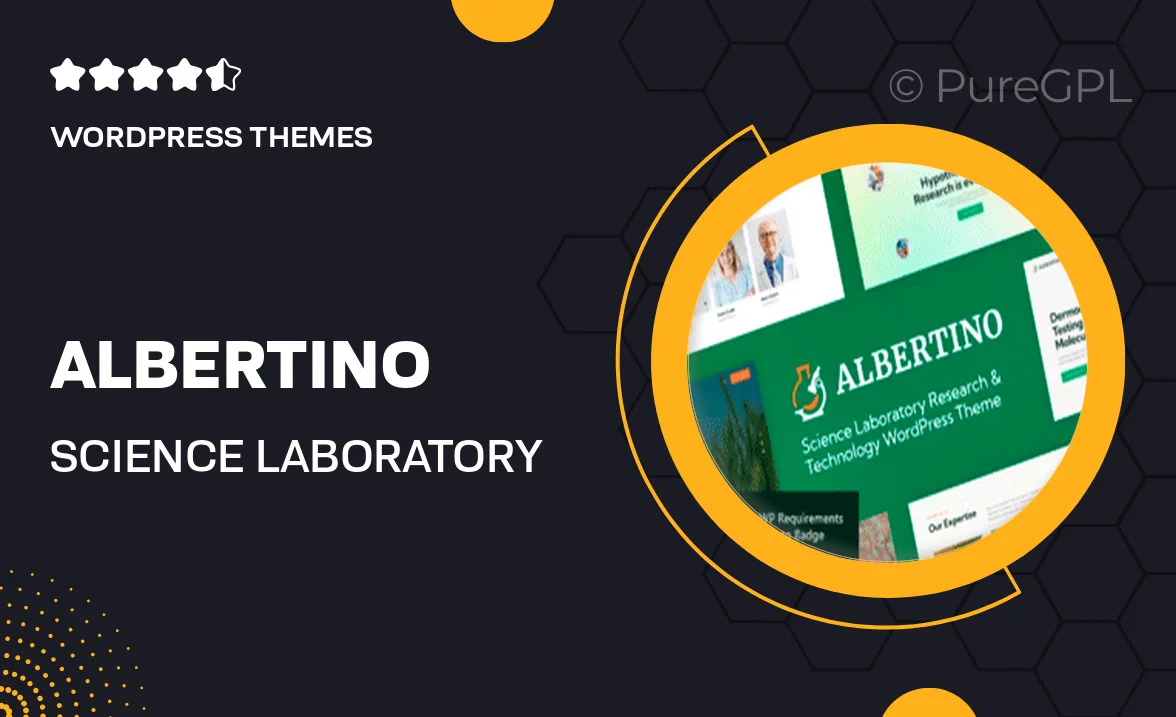 Albertino – Science Laboratory Research & Technology WordPress Theme