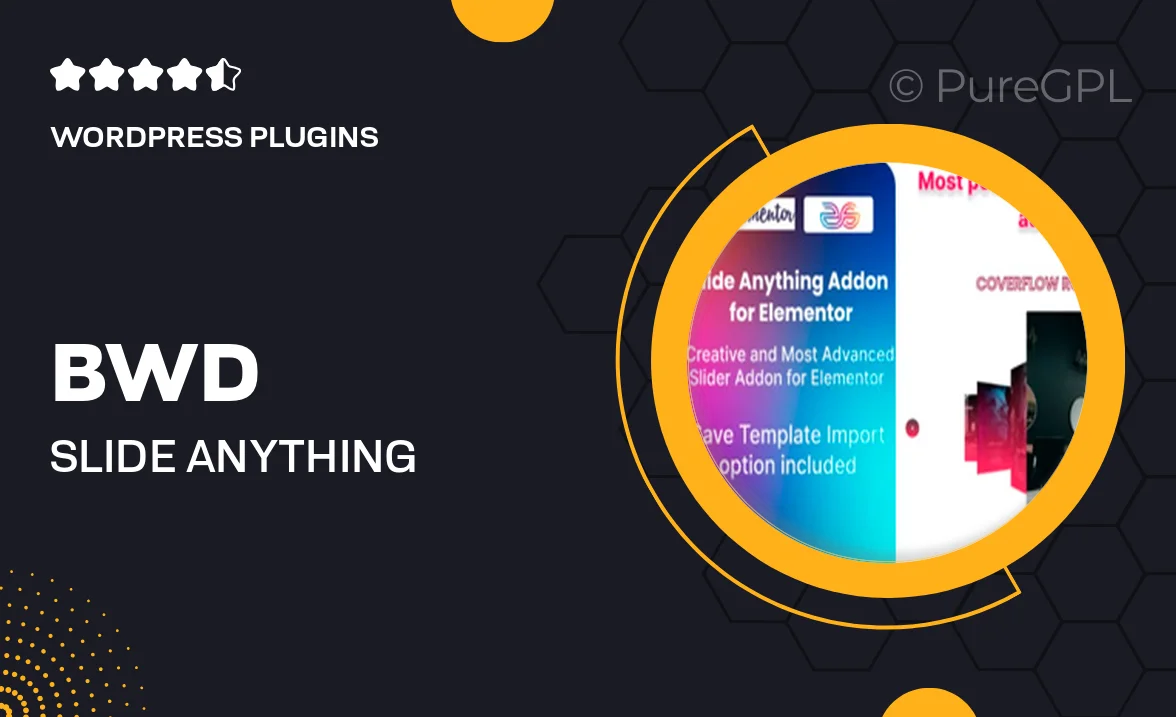 BWD Slide Anything Addon for Elementor