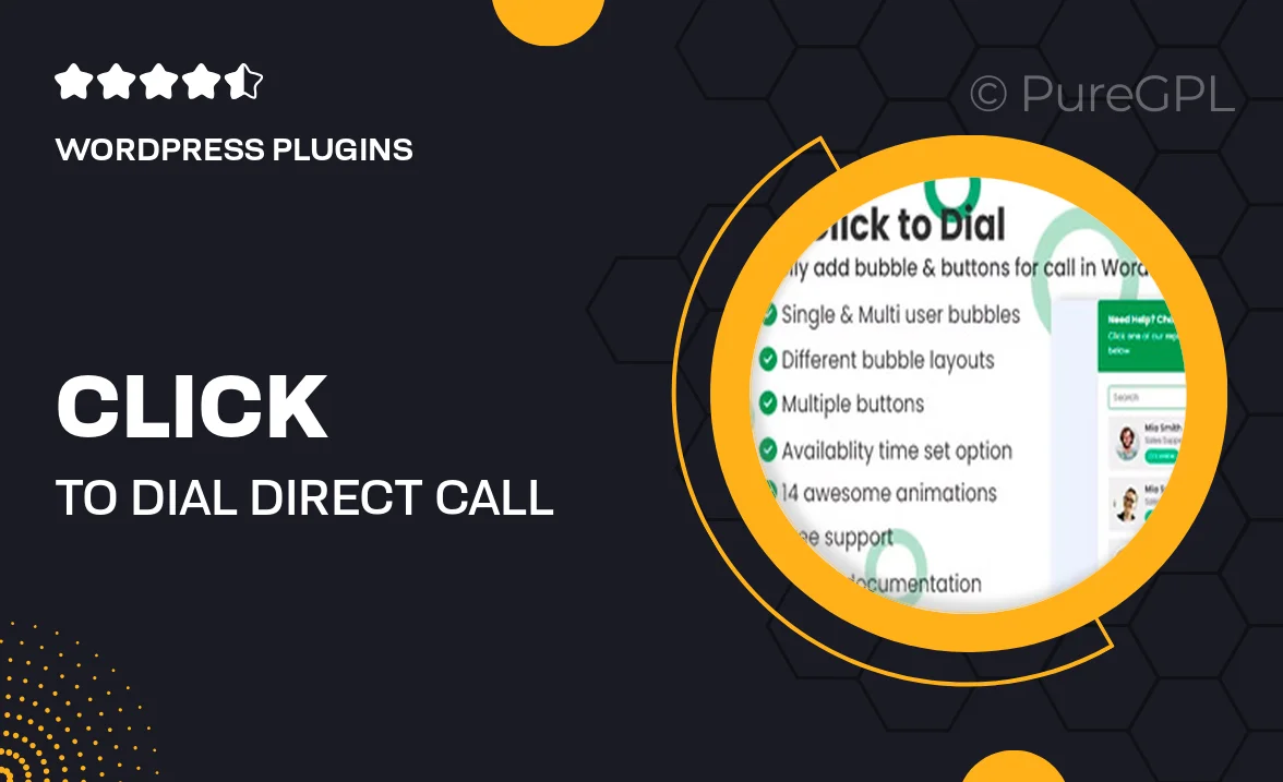 Click To Dial – Direct Call From Website WordPress Plugin