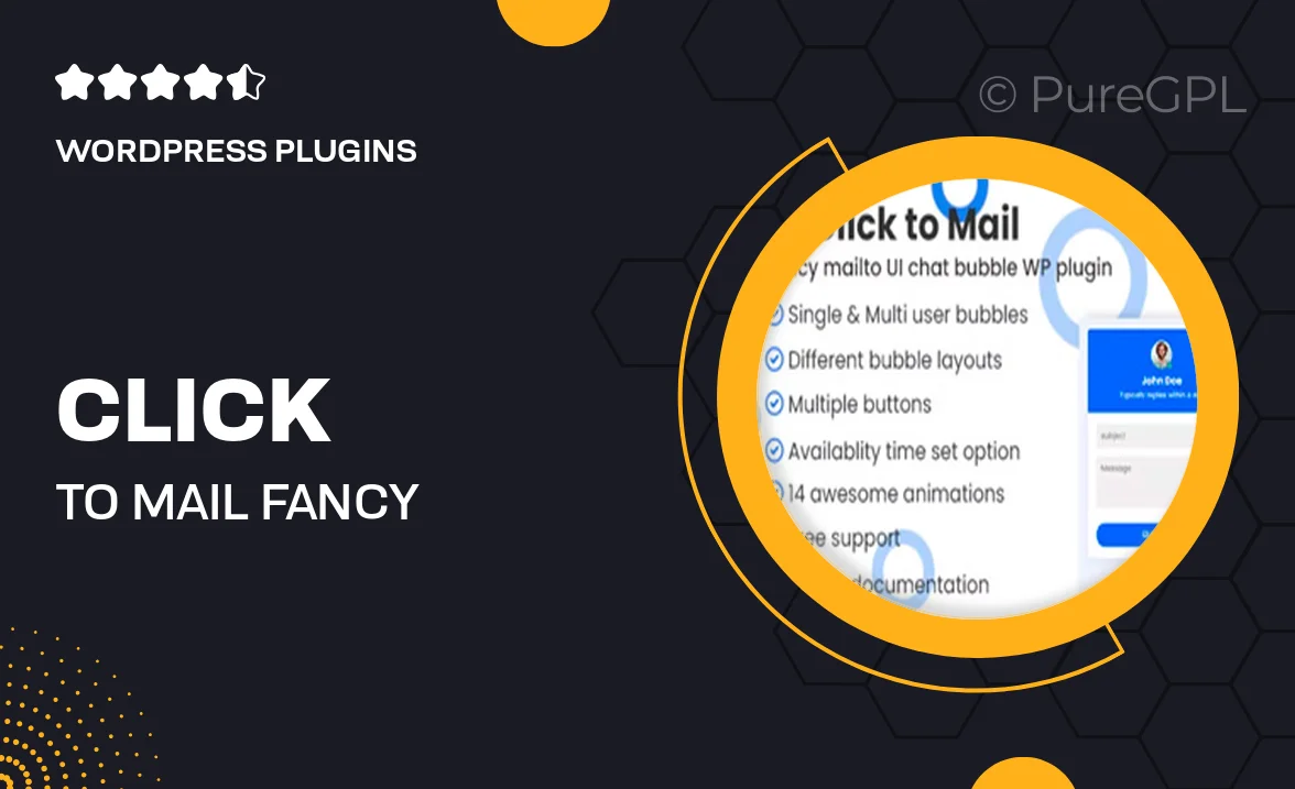 Click to Mail – Fancy Mailto UI Chat Bubbles WordPress Plugin