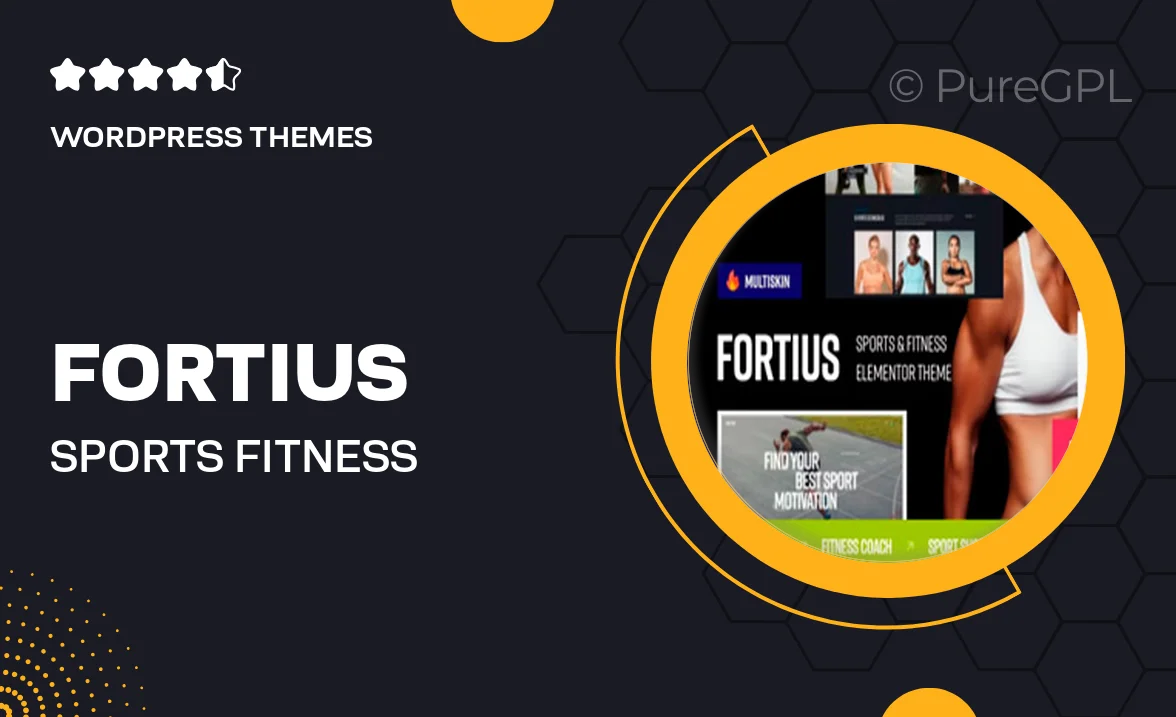 Fortius – Sports & Fitness Elementor WordPress Theme