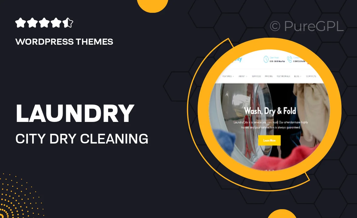 Laundry City | Dry Cleaning Services WordPress Theme