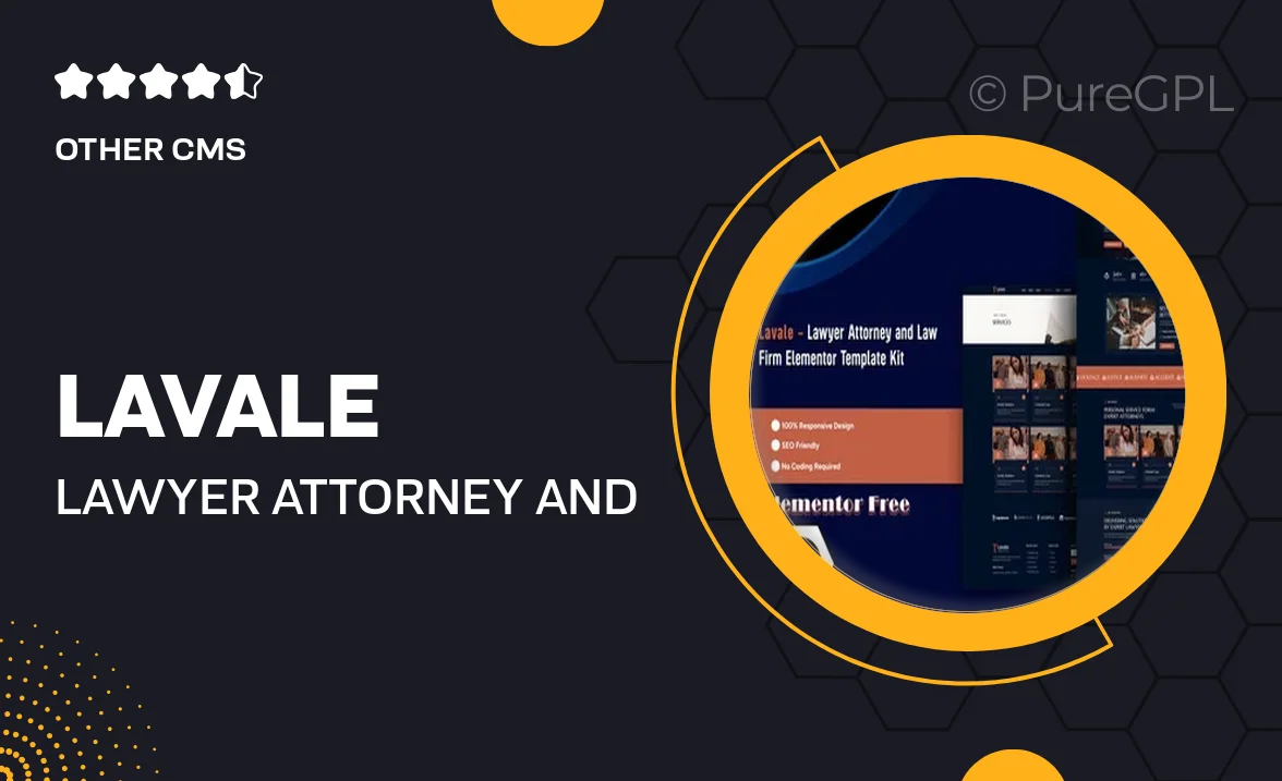 Lavale – Lawyer Attorney and Law Firm Elementor Template Kit