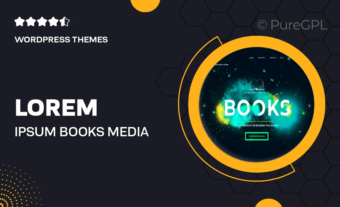 Lorem Ipsum | Books & Media Store WordPress Theme