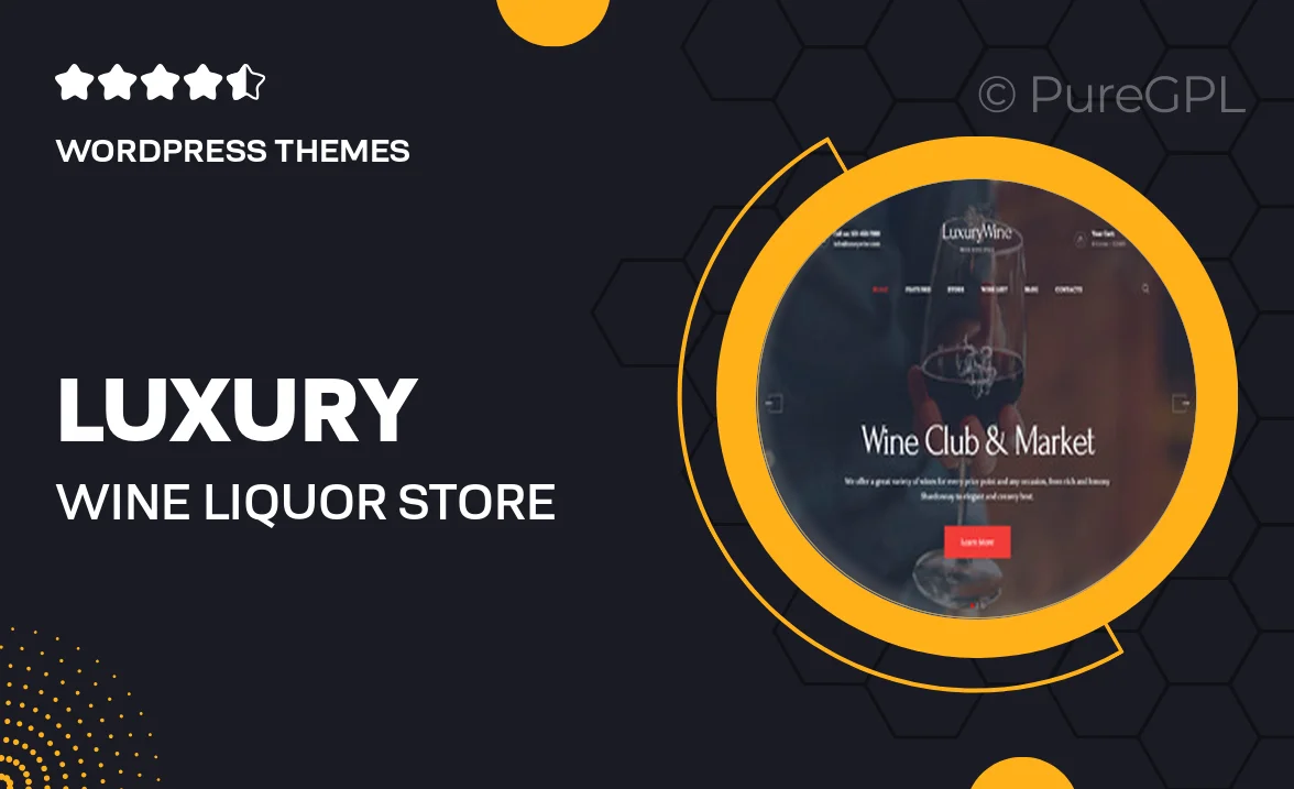 Luxury Wine | Liquor Store & Vineyard WordPress Theme + Shop