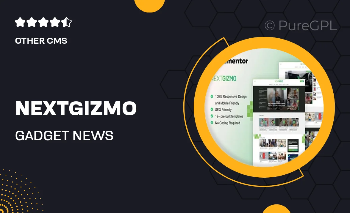 NextGizmo – Gadget News & Magazine Elementor Template Kit