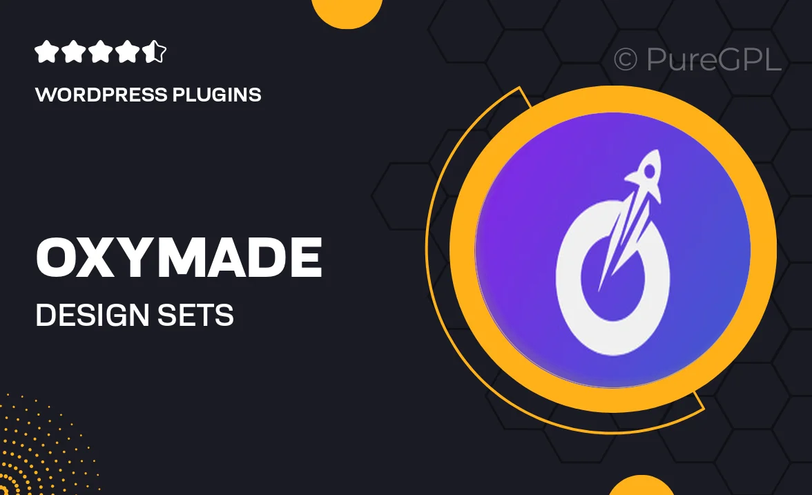 OxyMade – Design sets & templates for Oxygen Builder