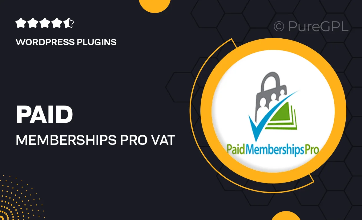 Paid memberships pro | Vat Tax