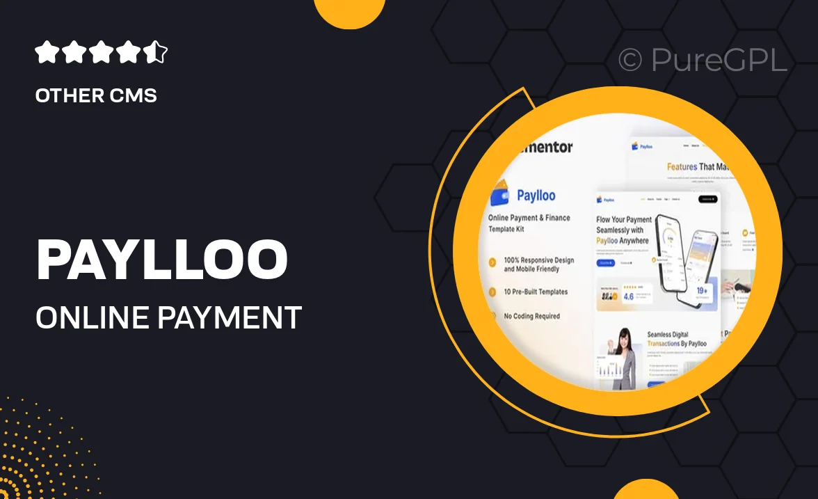 Paylloo – Online Payment & Finance Elementor Template Kit