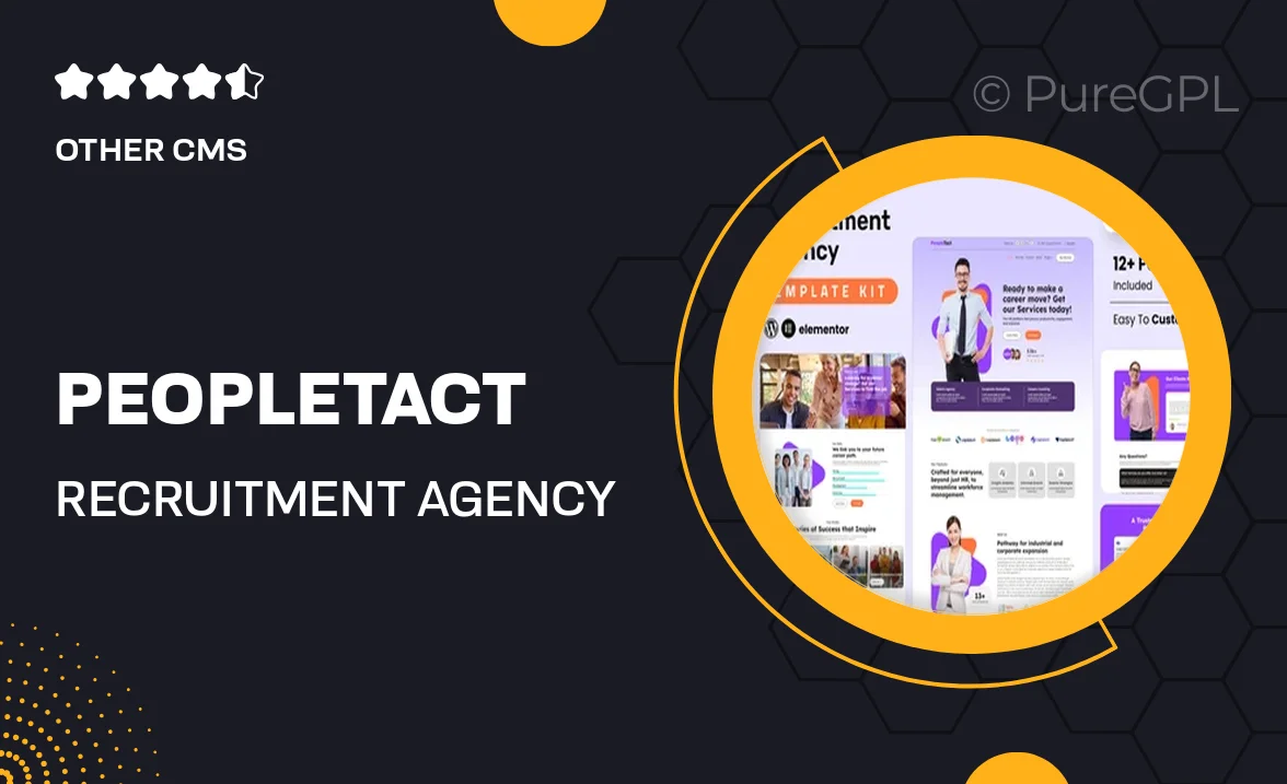 Peopletact – Recruitment Agency Elementor Template Kit