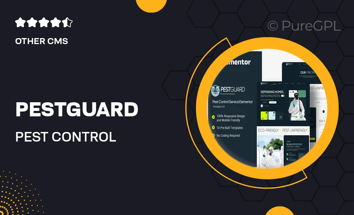 Pestguard – Pest Control Service Elementor Template Kit