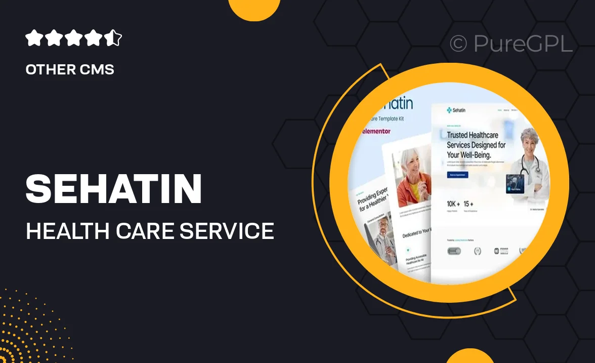 Sehatin – Health Care Service Elementor Template Kit