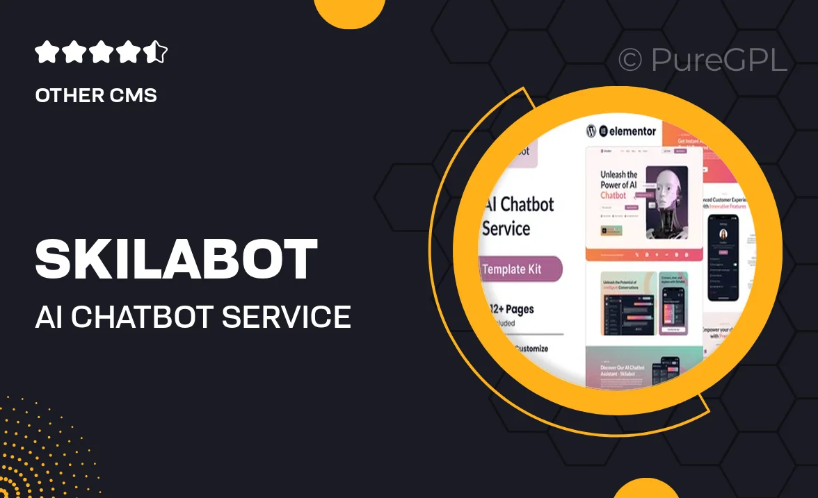 Skilabot – AI Chatbot Service Elementor Template Kit