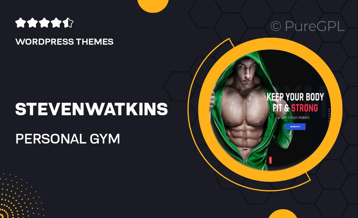 StevenWatkins – Personal Gym Trainer Theme