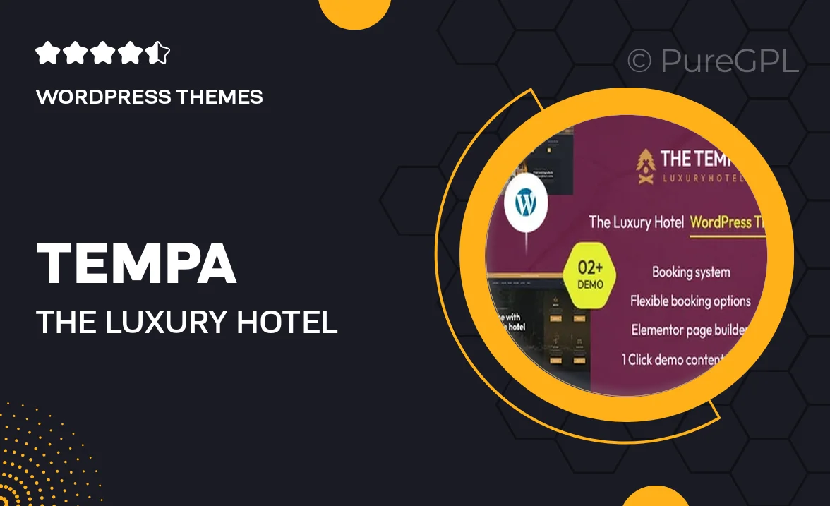 Tempa – The Luxury Hotel WordPress